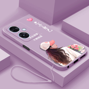 高级防摔a1x简约时尚 创意保护套骄傲女孩 a1pro液态硅胶软壳女a1i全包镜头oppoa1活力版 适用OPPOA1s手机壳新款
