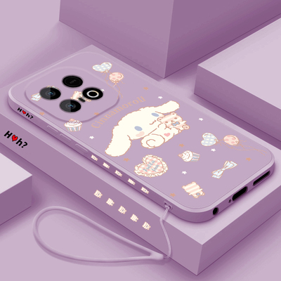 适用vivoY300GT手机壳新款丫300GT超薄液态硅胶保护套viv0y镜头全包防摔V2452GA卡通个性软壳女款可爱玉桂狗