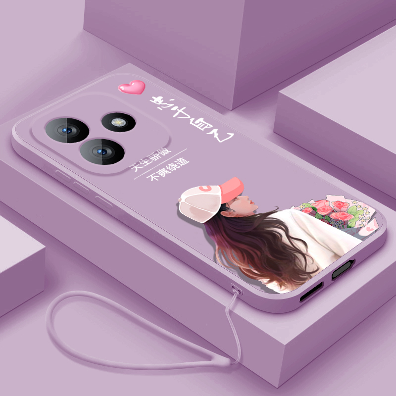 适用小米红米note14手机壳新款RedmiNote14Pro+液态硅胶软壳女款note14pro十镜头全包防摔高级保护套骄傲女孩