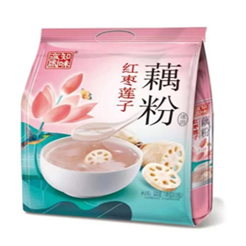 知味斋红枣莲子藕粉营养早餐代餐冲泡速食独立小袋装520g