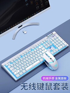 狼蛛T610无线键盘和鼠标套装机械键盘茶轴感觉笔记本电脑学生办公