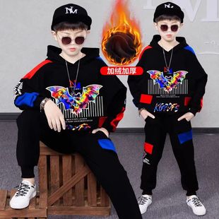 新款 服2025秋装 中大男孩卫衣男童套装 秋冬款 儿童冬季 时尚 潮流时尚