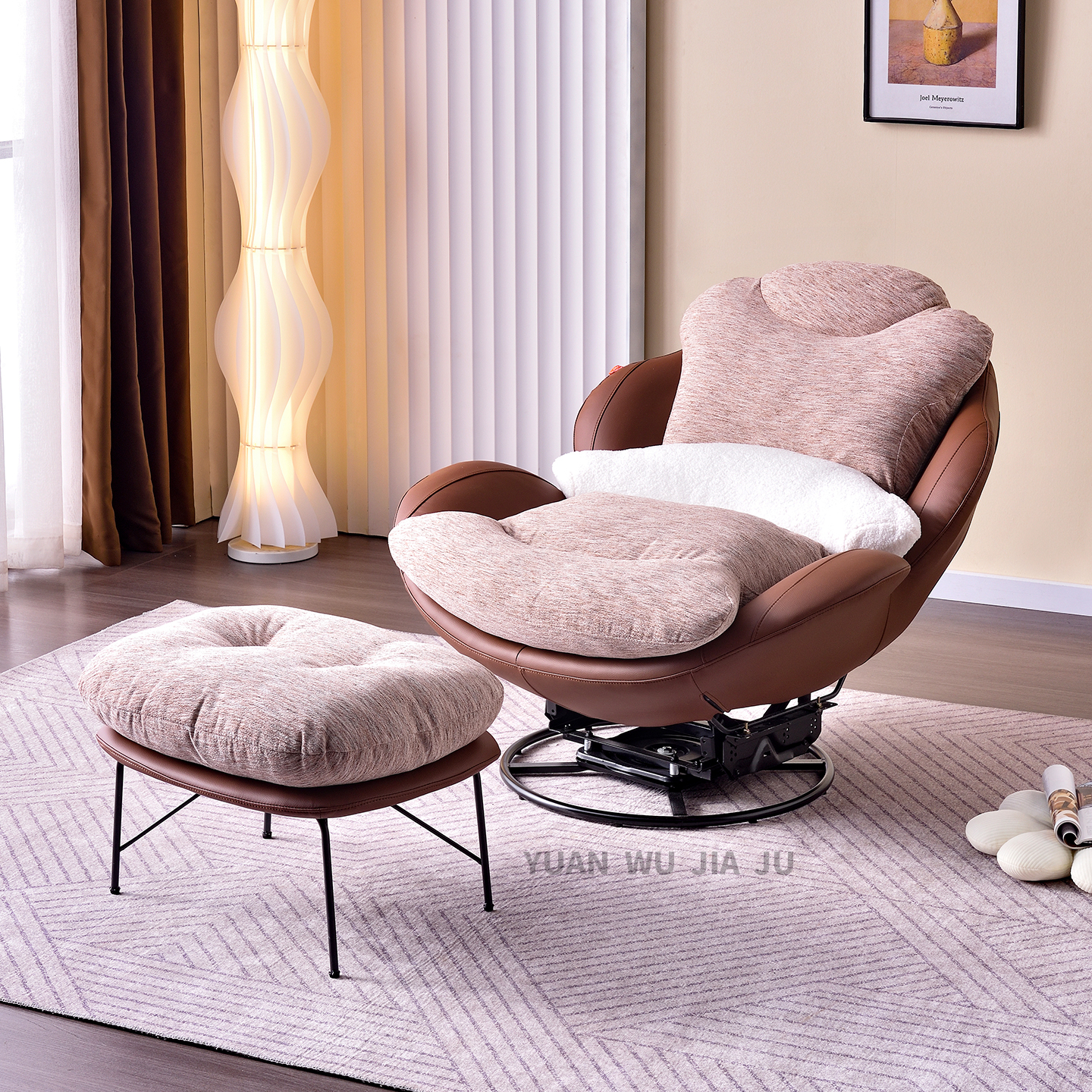 懒人沙发摇椅家用阳台休闲蛋壳摇摇椅客厅躺椅大人逍遥单人沙发椅