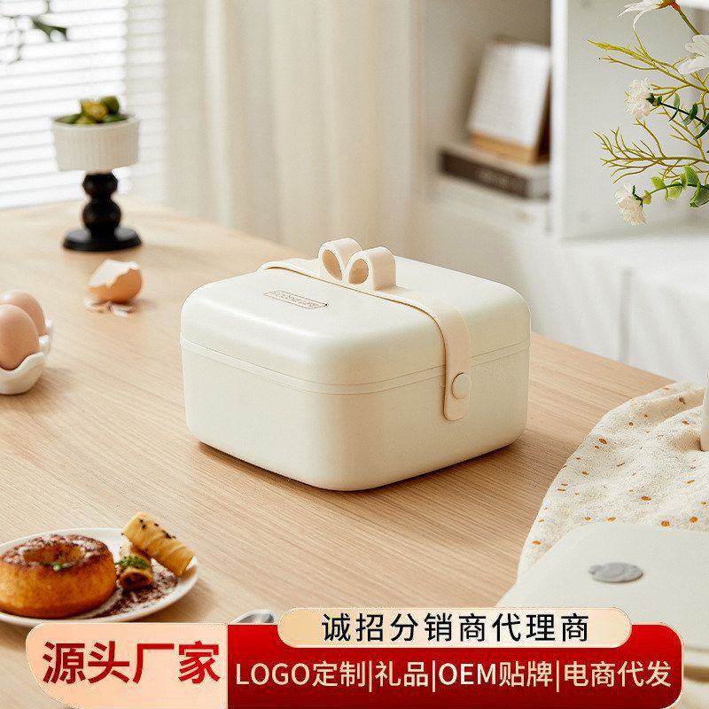 不锈钢电热饭盒免注水保温饭盒袋便当盒插电加热便携式上班族热饭