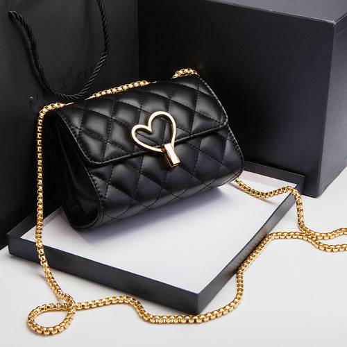 单肩斜挎包单肩包菱格百搭