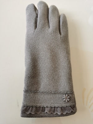 虹蝶女士保暖加绒手套中厚可翻盖秋冬季保暖柔软舒适透气HD18842