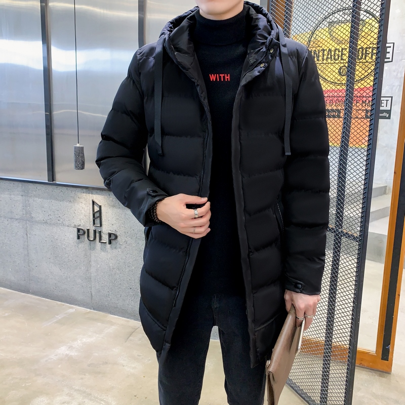 2025冬季新款连帽加厚大码中长款棉衣外套青年百搭棉服MY9588-P60，男装棉衣，星座1703A-1