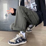 2025秋季新款工装裤ins超火宽松直筒韩版潮流百搭阔腿裤T129-P38，男装工装外套，星座1703A-1