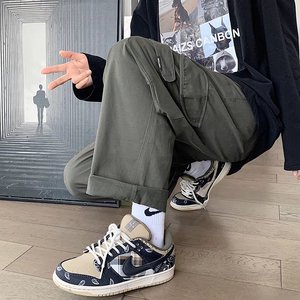 2025秋季新款工装裤ins超火宽松直筒韩版潮流百搭阔腿裤T129-P38图片