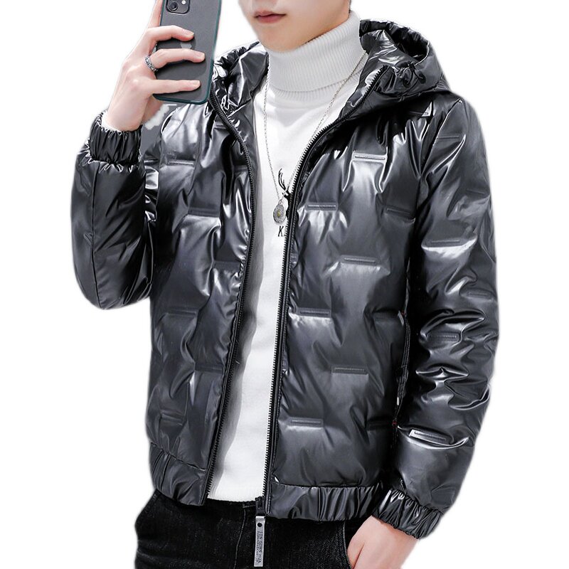 2025年新款男潮牌羽绒服白鸭绒亮面青少年夹克外套连帽WT05-P85,男装夹克,星座1703A-1