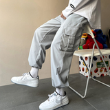 2025春秋季潮牌宽松抽绳束脚工装裤ins潮流休闲直筒裤HK21375-P30，男装工装外套，星座1703A-1