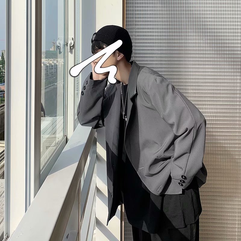 2025春秋新款港风西服外套高级感帅气韩版痞帅小西装男XF5534-P55,男装西服套装,星座1703A-1