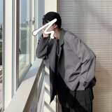 2025春秋新款港风西服外套高级感帅气韩版痞帅小西装男XF5534-P55，男装西服套装，星座1703A-1