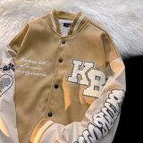 2025秋季新款拼接棒球服潮牌宽松中性刺绣夹克外套WT63686-P62，男装夹克，星座1703A-1