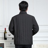 冬季新款爸爸装中老年加绒黄毛内胆加厚保暖棉衣棉服外套MY04-P22，男装棉衣，星座1703A-1