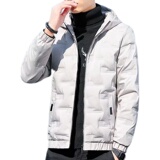 2025冬季+轻薄短款大码连帽辑格棉服棉衣潮流面包服男M9228-P43，男装棉衣，星座1703A-1