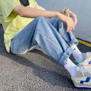 2025春秋新款韩版潮流ins痞帅百搭修身直筒学生哈伦裤 K029 -P35图片