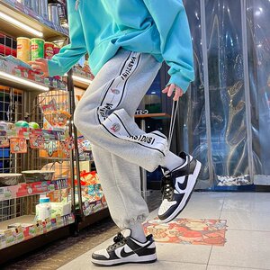 2025秋季新款韩版运动裤ins抽绳束脚卫裤宽松阔腿休闲裤AK71-P30图片