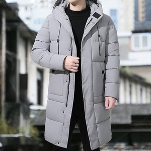2025年冬季中长款加厚青年潮连帽棉服外套男MY9788-P70 大码图片