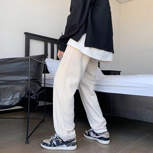 2025春秋季春秋新款直筒阔腿裤男潮流宽松休闲运动拖地裤2187-P30图片