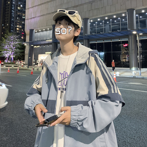 2025春秋季新款男士休闲外套韩版潮流男生棒球服工装夹克 X91-P55图片