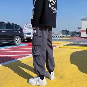 2025春季新款直筒宽松潮牌学生阔腿坠感休闲百搭裤子男K1759-P28图片