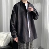 2025秋冬季新款港风工装衬衫男长袖ins潮牌宽松学生衬衣89155-P30，男装衬衫，星座1703A-1