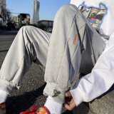 2025春秋新款休闲潮流宽松束脚青春流行男九分裤运动裤K2367-P25，女装休闲裤，星座1703A-1
