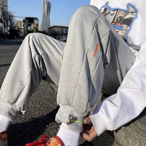 2025春秋新款休闲潮流宽松束脚青春流行男九分裤运动裤 K2367-P25图片