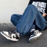21年港风ins春秋季宽松牛仔裤青少年潮流束脚抽绳九分裤CN364-P35，男装牛仔裤，星座1703A-1