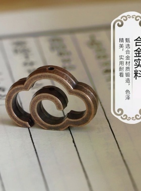 创意合金香插线香祥云香香摆件仿古迷你禅意香炉薰炉云朵