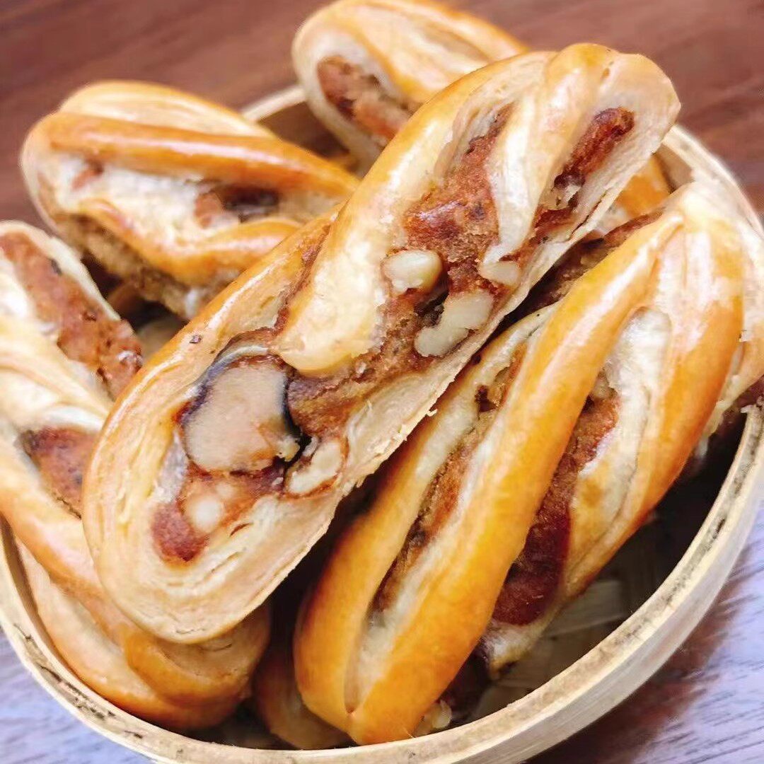 纯手工脆皮核桃酥脆咸香传统手工美食老式糕点休闲零食点心下午茶