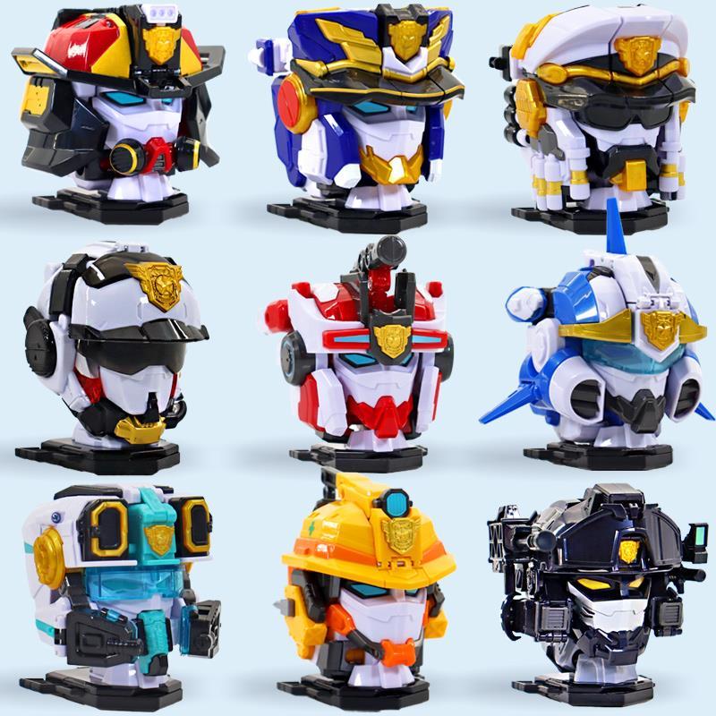 风暴变形特警迷你机器人特工队超级机甲战警雷霆力量玩具男孩金刚