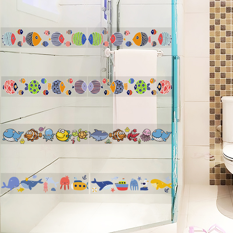 可爱小鱼玻璃装饰UV贴画