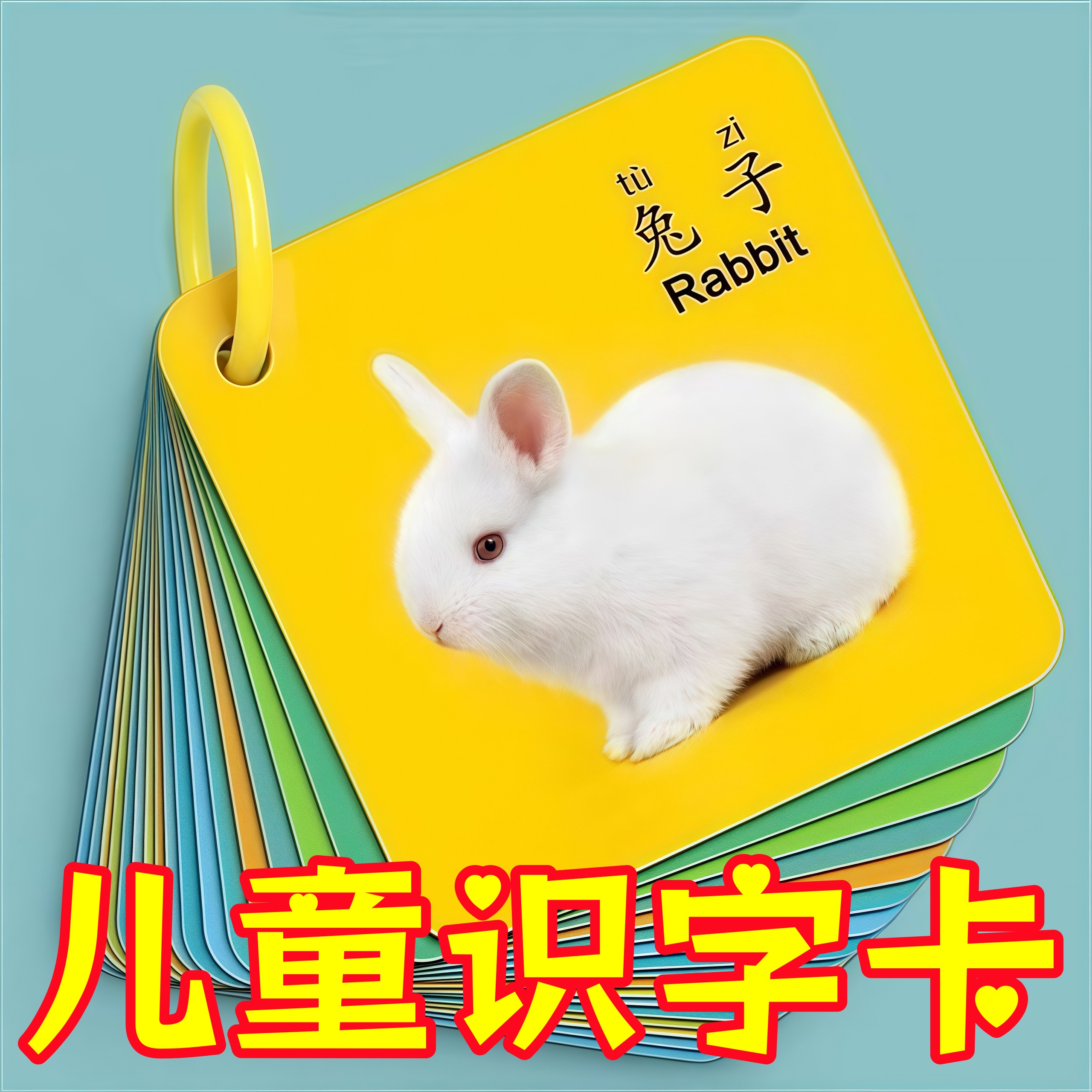 动物卡片认知早教启蒙书宝宝益智