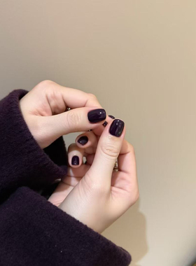 鸭子胶 YA gel N-040罐装甲油胶 黑紫色显白光疗甲油胶 5g