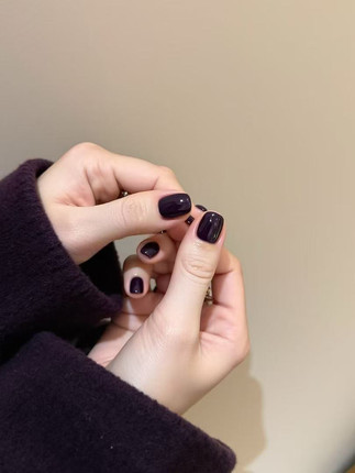 鸭子胶 YA gel N-040罐装甲油胶 黑紫色显白光疗甲油胶 5g