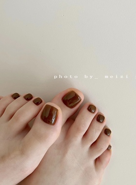 明星 韩国本土产品IZEMI美甲甲油胶I114 焦糖咖色高级 贵妇