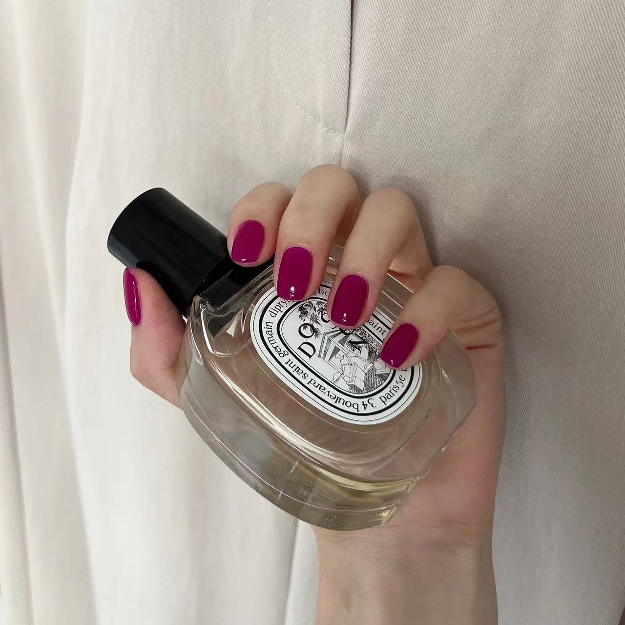 YA gel N-036罐装甲油胶 红紫微透显白光疗甲油胶 5g 鸭子胶