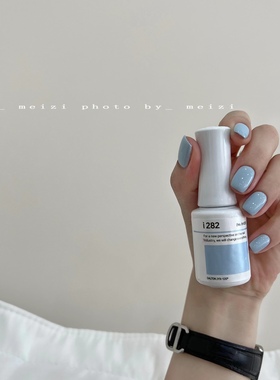 明星 韩国本土产品IZEMI美甲甲油胶I282 baby蓝高级 贵妇