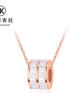 幸运吉拉水晶轻奢镀金项链