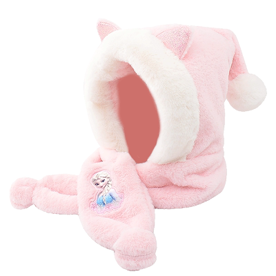 迪士尼儿童冬季连帽围巾