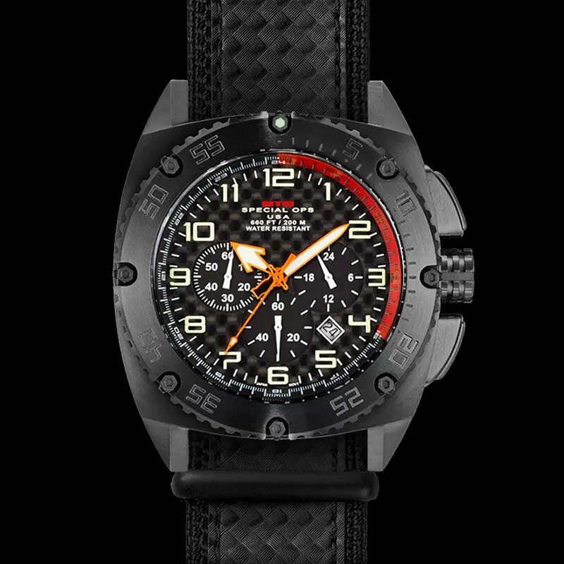 mtm爱国者黑色盘美国进口户外防水运动手表时尚ins小众设计手表男
