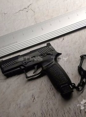 1:3P320塑料枪模钥匙扣玩具可分解空挂装卸弹匣不可发射STINGTOY