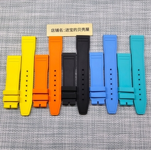 适用万国氟橡胶表带IWC飞行员波涛菲诺小王子马克万国胶带男