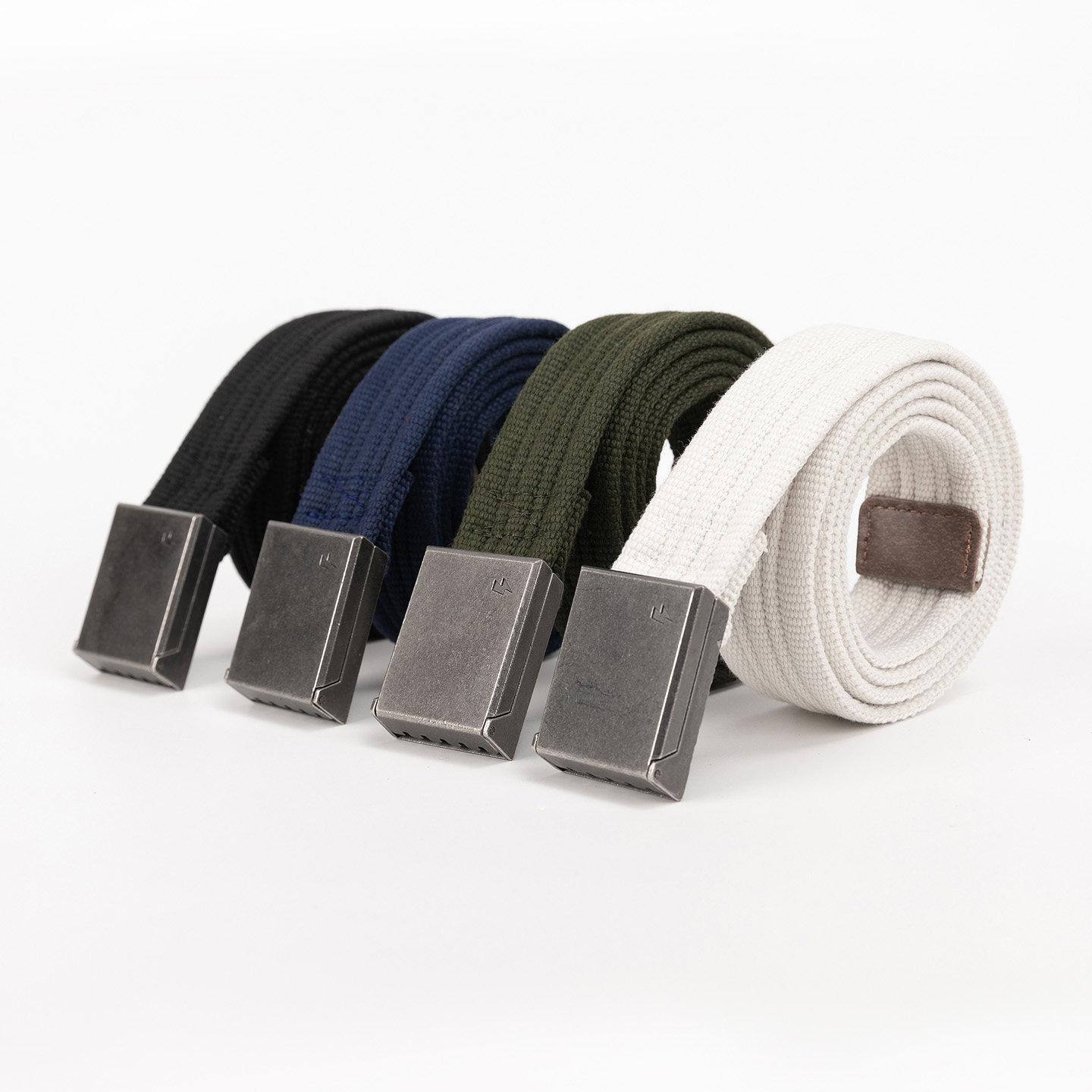 ins美式潮流复古合金铸造扣头帆布腰带男女学生休闲户外运动皮带