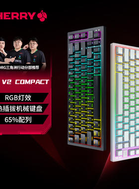 CHERRY樱桃K5V2冠军键盘RGB67键客制化热插拔有线机械键盘
