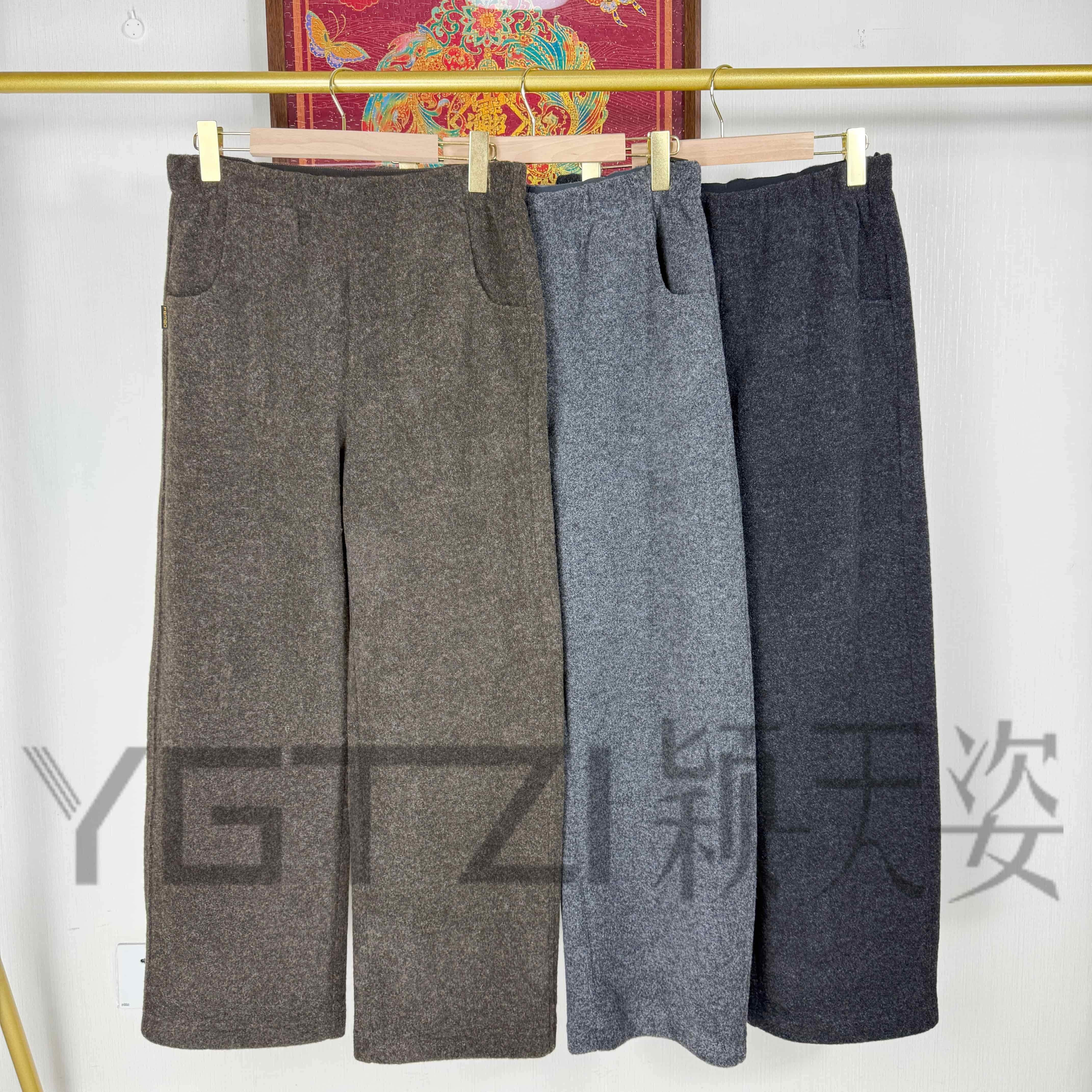菲玛掂2025秋冬时尚羊毛呢休闲裤