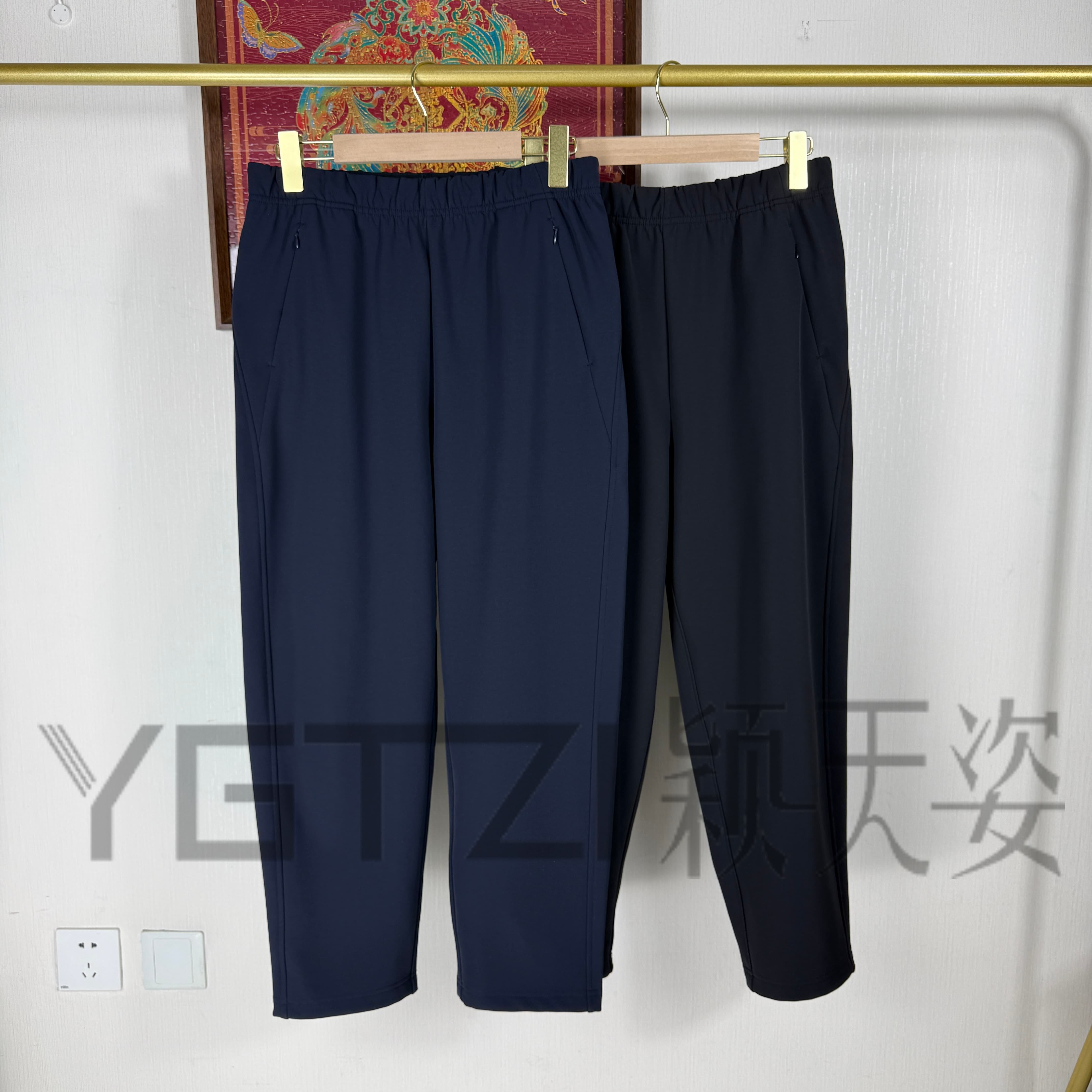 菲玛掂250330正品2025秋冬新款休闲显瘦加绒速干小脚裤锥版裤女裤