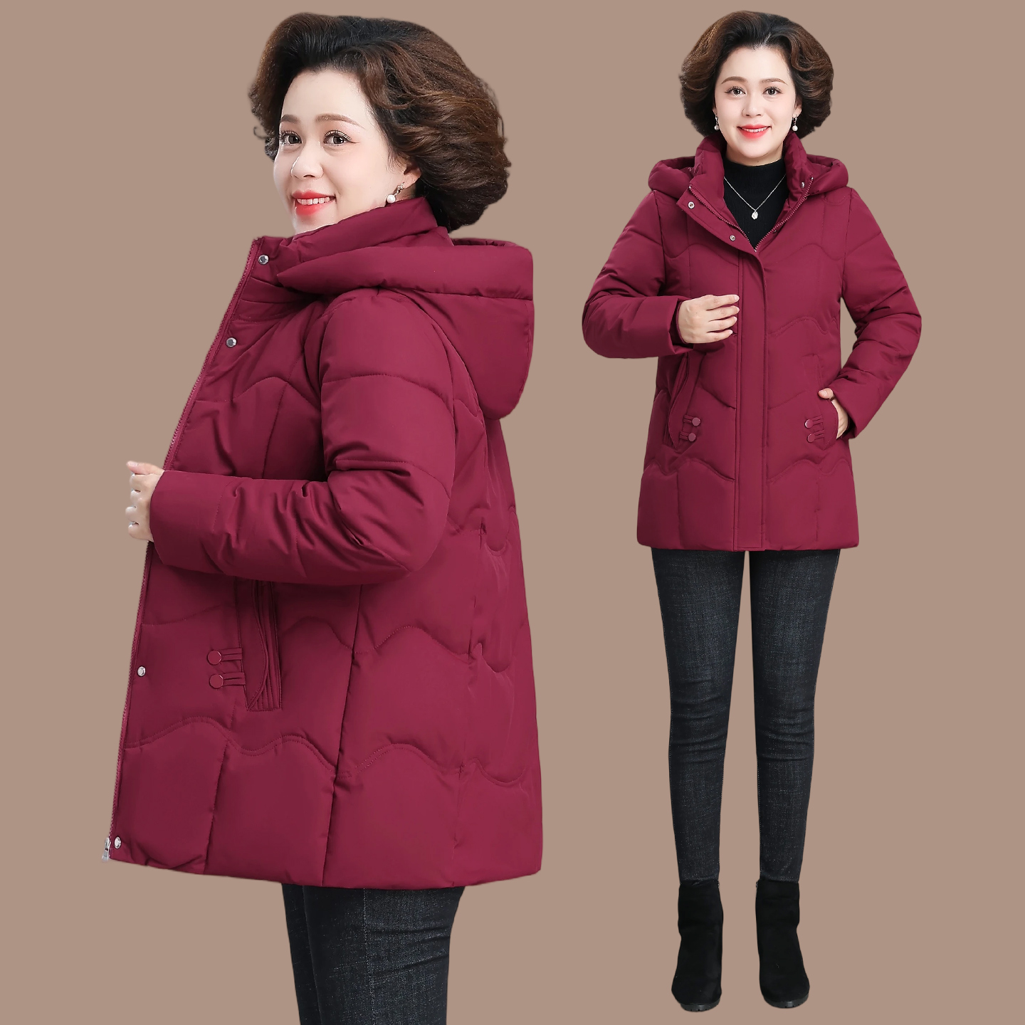 2025款时尚宽松显瘦加厚通勤外套